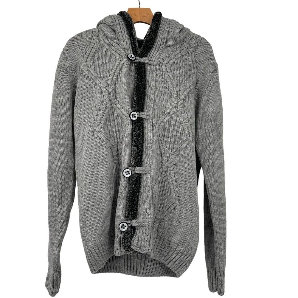 CARISMA Woman’s hooded sweater jacket grey Size XL New